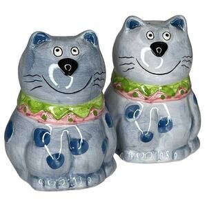 Vintage Cat Salt and Pepper Shakers Set